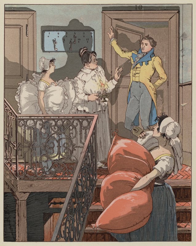 Scena z La Dame de Gai-Fredon autorstwa Quatrellesa (Ernest LEpine) autorstwa Giovanni Antonio Bazzi after Sodoma