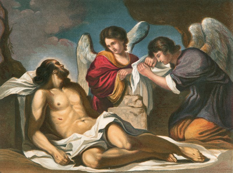 Chrystus pochowany autorstwa Giovanni Francesco Barbieri
