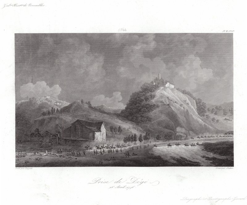 Gniazdo Dego autorstwa Giuseppe Pietro Bagetti