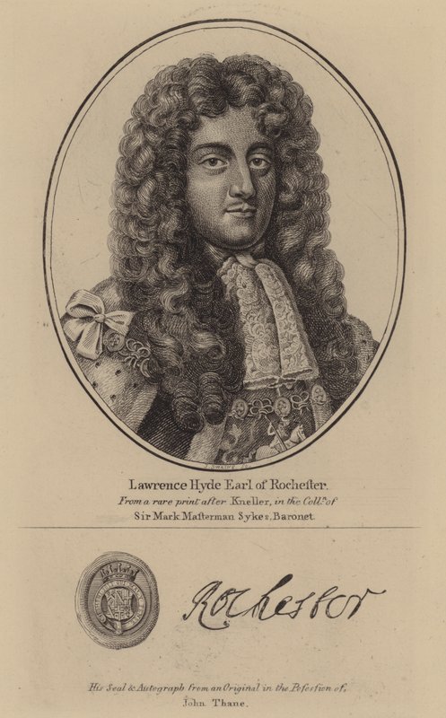Laurence Hyde autorstwa Godfrey (after) Kneller