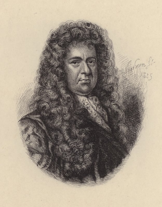 Samuel Pepys, angielski polityk i pamiętnikarz (akwaforta) autorstwa Godfrey (after) Kneller