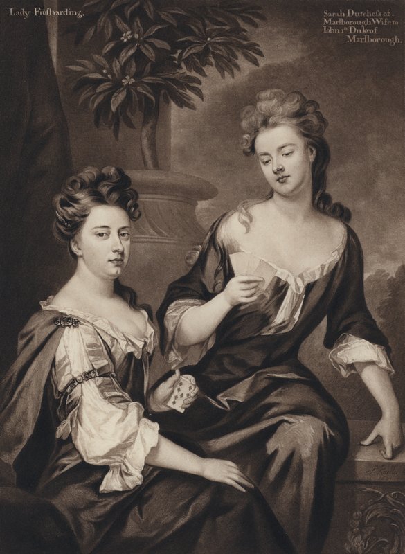 Sarah, księżna Marlborough i Lady Fitzhardinge (lito) autorstwa Godfrey (after) Kneller