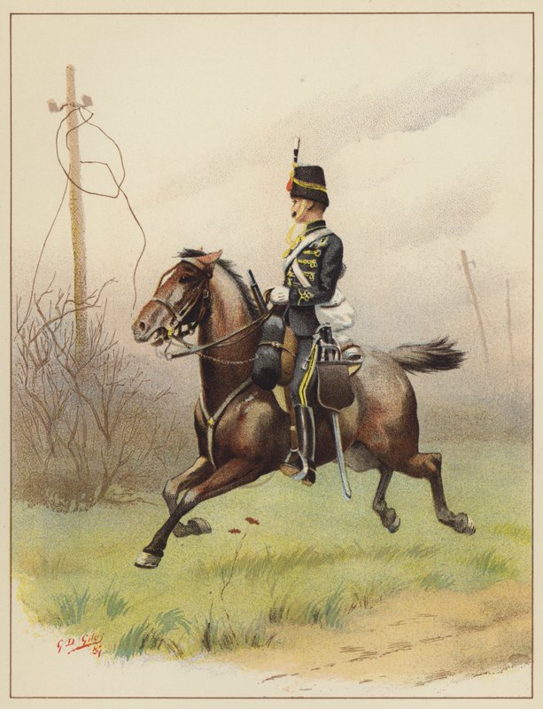 Dziesiąta (Księcia Walii Własna Królewska) Husaria autorstwa Godfrey Douglas Giles