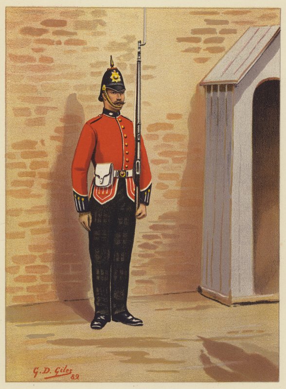 25., Królowie są właścicielami szkockich Borderers autorstwa Godfrey Douglas Giles