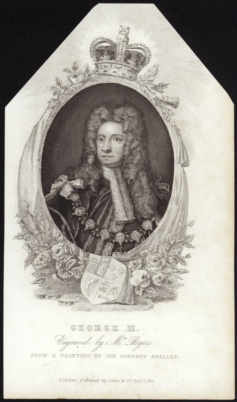 Król Jerzy II z Wielkiej Brytanii i Irlandii autorstwa Godfrey Kneller