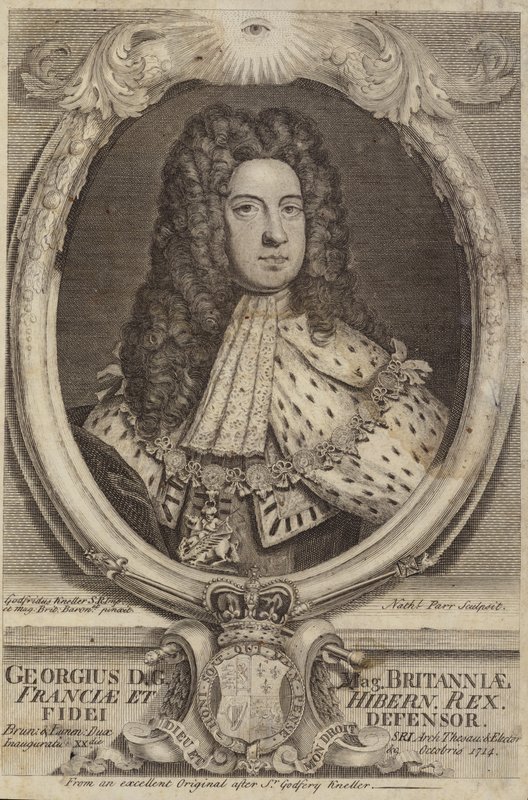 Król Jerzy I z Wielkiej Brytanii i Irlandii autorstwa Godfrey Kneller