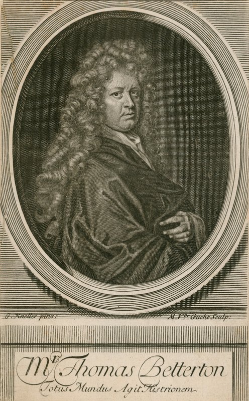 Pan Thomas Betterton, aktor autorstwa Godfrey Kneller