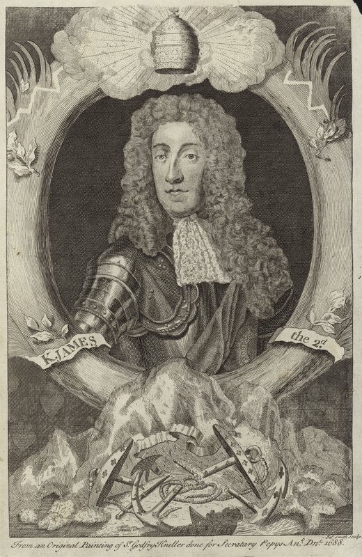 Portret Jakuba II z Anglii i Irlandii autorstwa Godfrey Kneller