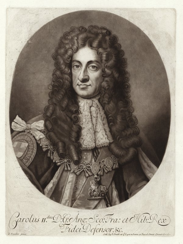 Portret króla Karola II autorstwa Godfrey Kneller