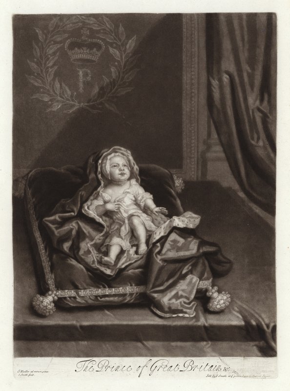 Portret księcia Jamesa Stuarta jako dziecka autorstwa Godfrey Kneller