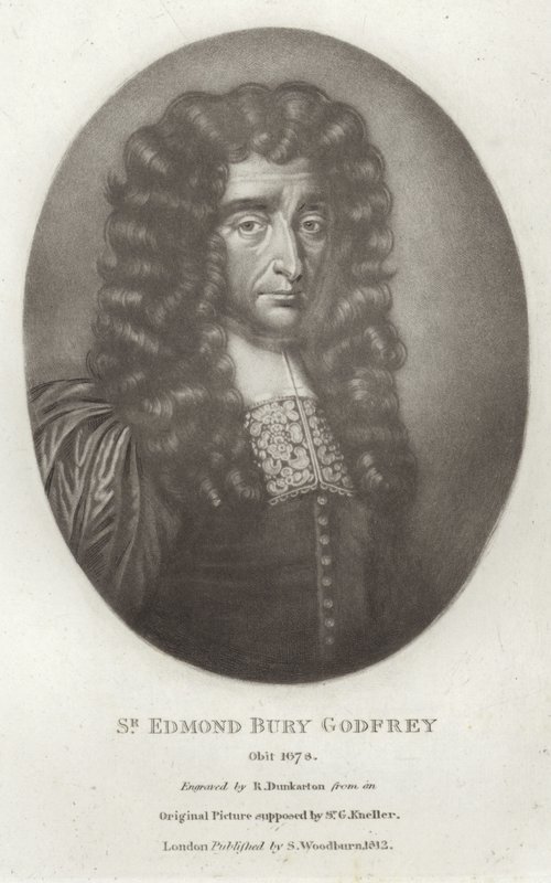 Sir Edmond Bury Godfrey autorstwa Godfrey Kneller