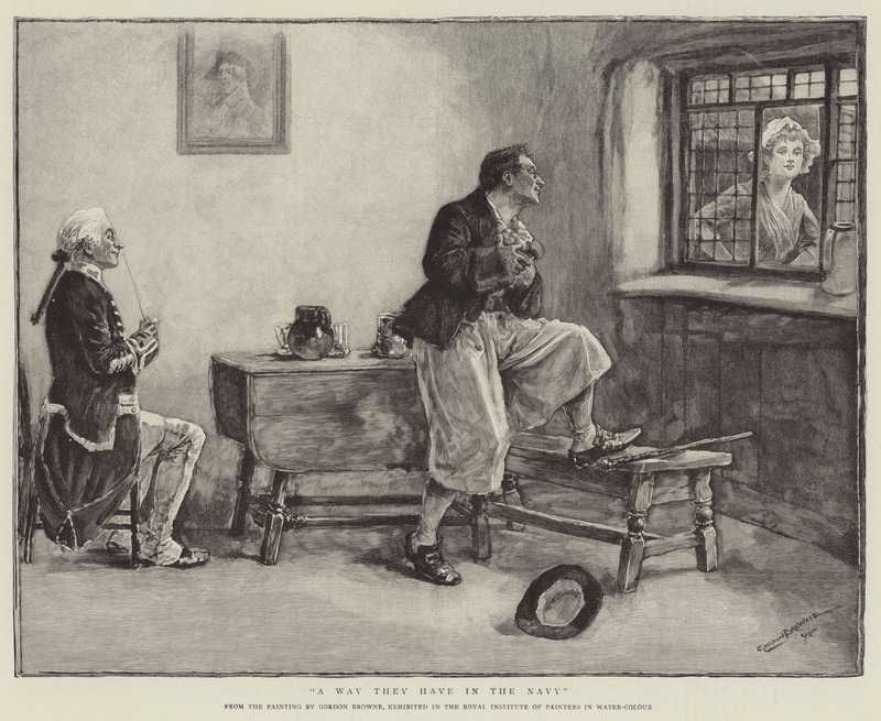 Sposób, w jaki mają w marynarce wojennej autorstwa Gordon Frederick Browne