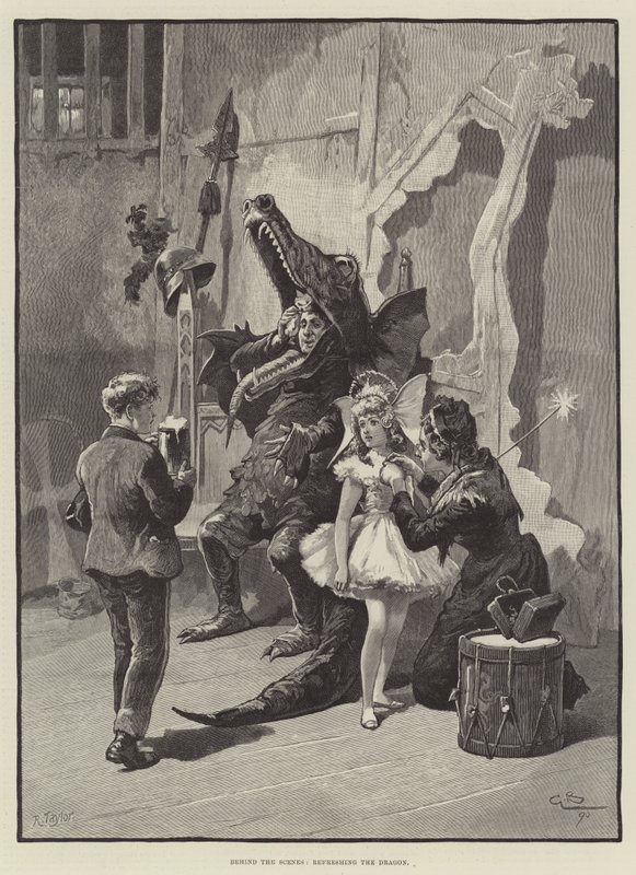 Za kulisami, odświeżanie Smoka autorstwa Gordon Frederick Browne