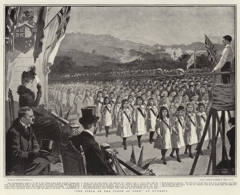 Pole Złotego Płótna w Dunedin autorstwa Gordon Frederick Browne