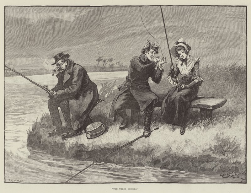 Trzej rybacy autorstwa Gordon Frederick Browne