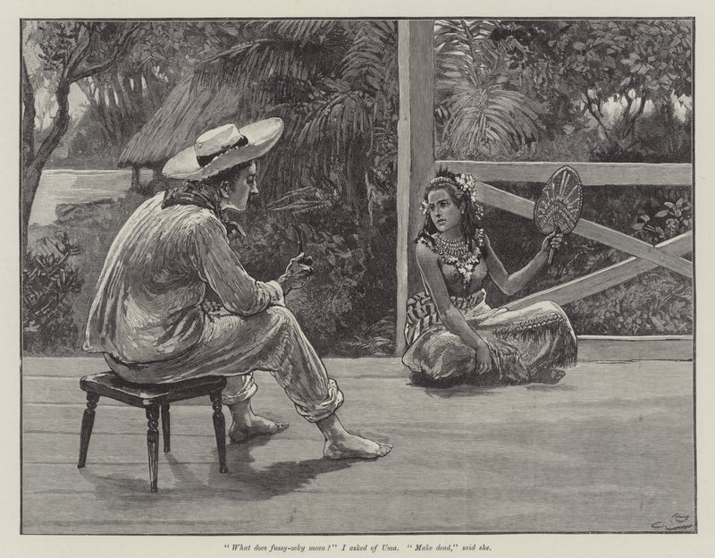 Uma, czyli plaża Falesa, Robert Louis Stevenson autorstwa Gordon Frederick Browne