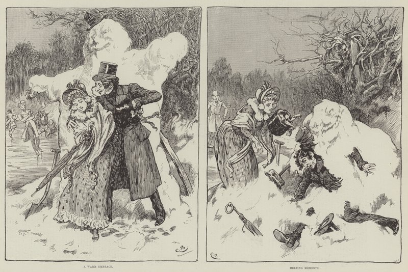 Sceny zimowe autorstwa Gordon Frederick Browne