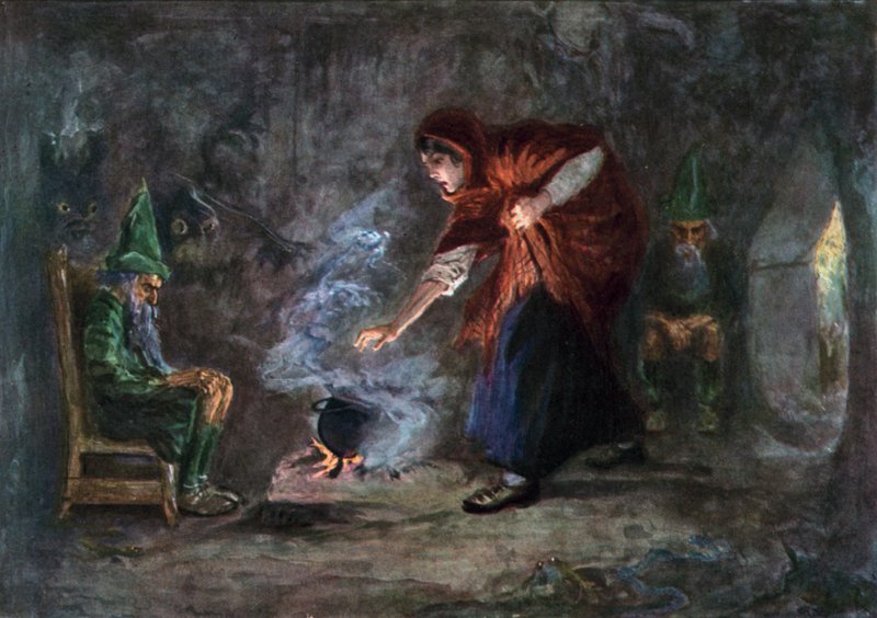 Ilustracja do Opowieści o kotle autorstwa Gordon Frederick after Browne