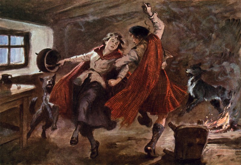 Ilustracja do Opowieści o kotle autorstwa Gordon Frederick after Browne