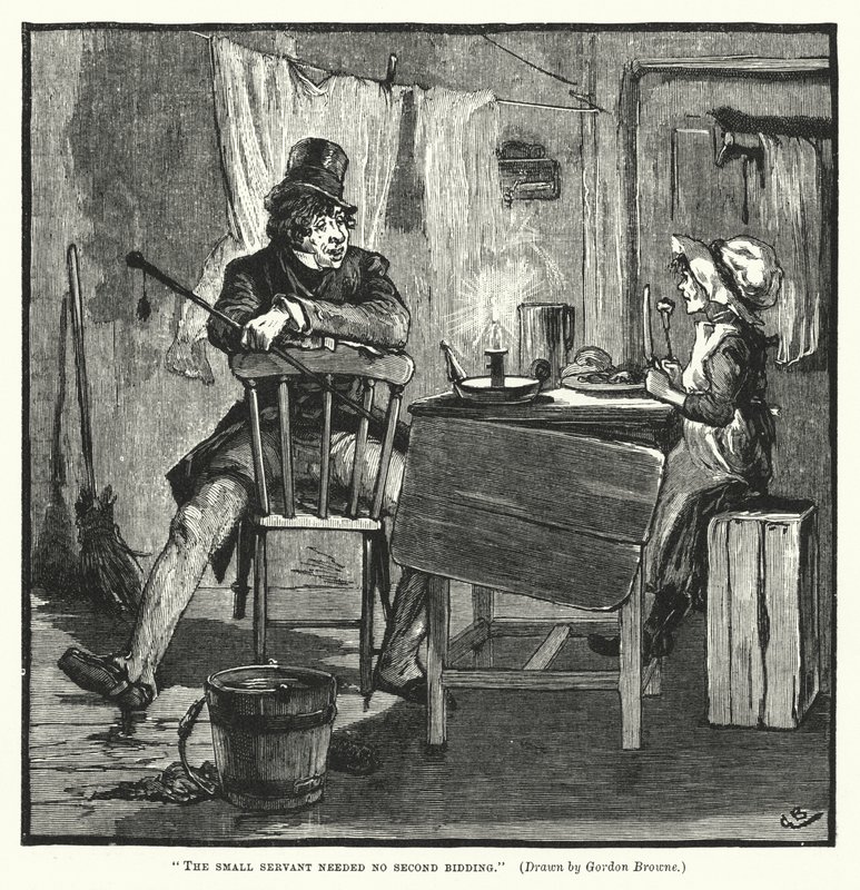 Mały sługa nie potrzebował drugiej licytacji (grawerunek) autorstwa Gordon Frederick (after) Browne