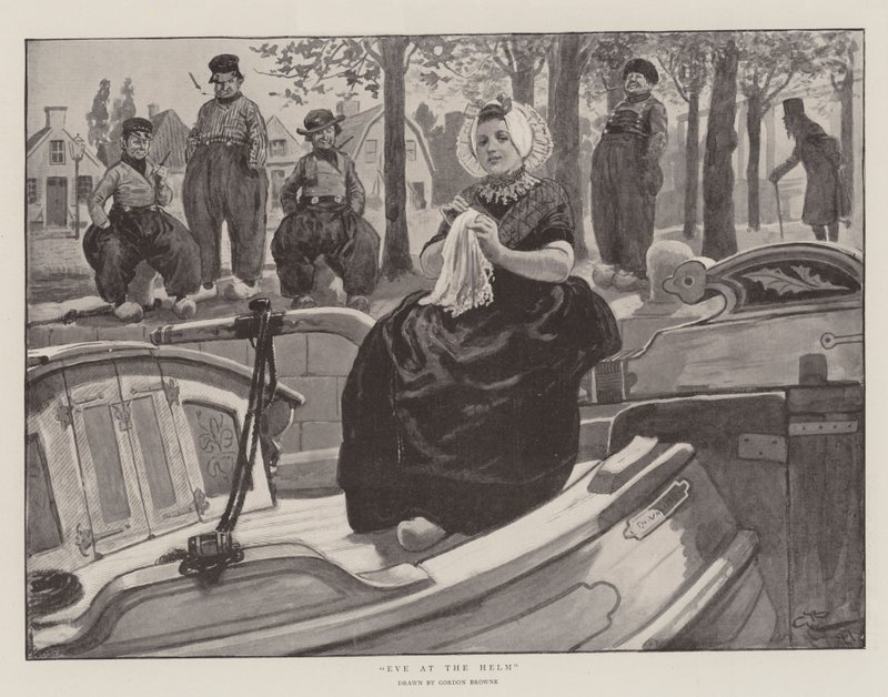 Ewa za sterem autorstwa Gordon Frederick Browne