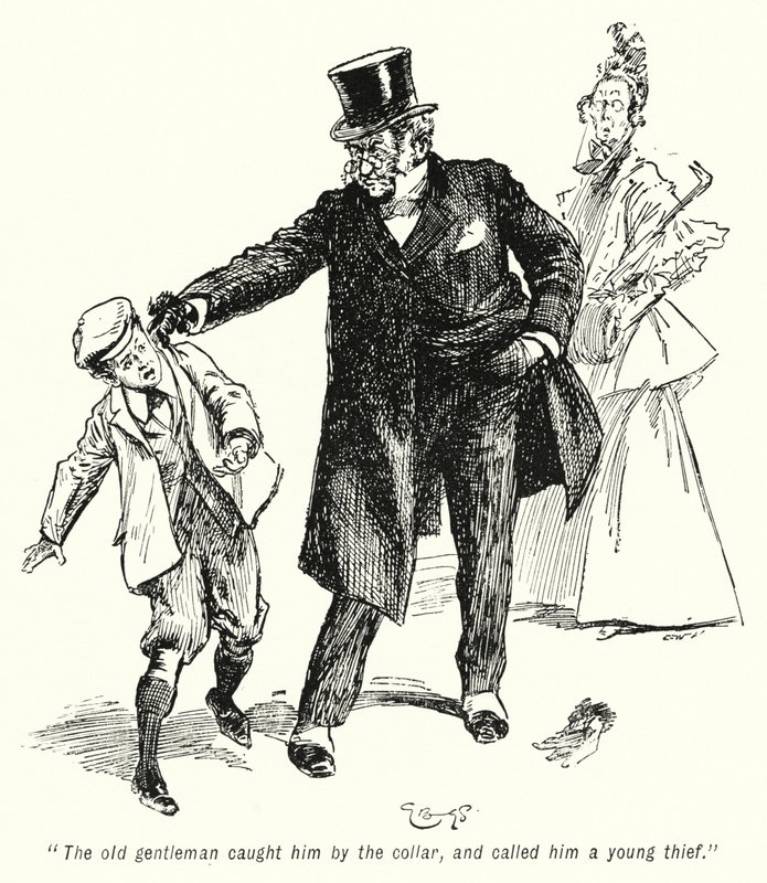 Ilustracja do Historii Poszukiwaczy Skarbów autorstwa E Nesbita (lito) autorstwa Gordon Frederick Browne