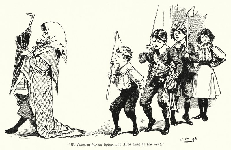 Ilustracja do Historii Poszukiwaczy Skarbów autorstwa E Nesbita (lito) autorstwa Gordon Frederick Browne