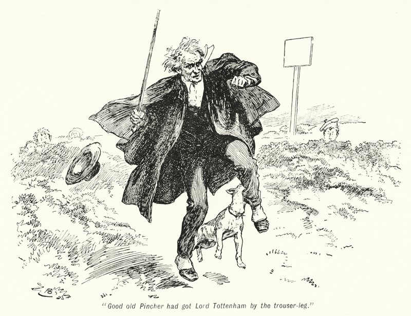 Ilustracja do Historii Poszukiwaczy Skarbów autorstwa E Nesbita (lito) autorstwa Gordon Frederick Browne