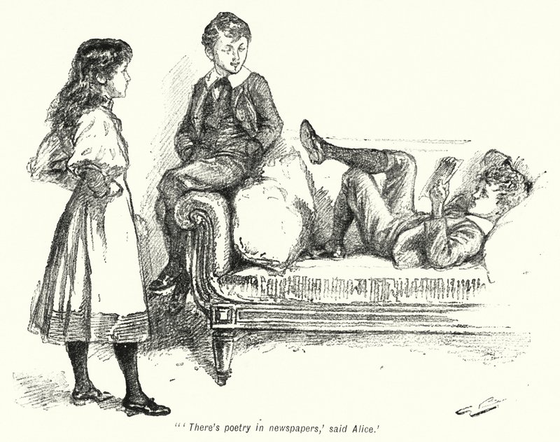Ilustracja do Historii Poszukiwaczy Skarbów autorstwa E Nesbita (lito) autorstwa Gordon Frederick Browne