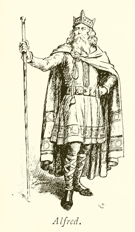 Król Alfred Wielki autorstwa Gordon Frederick Browne
