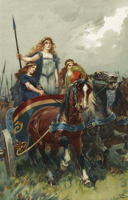 Królowa Boadicea autorstwa Gordon Frederick Browne