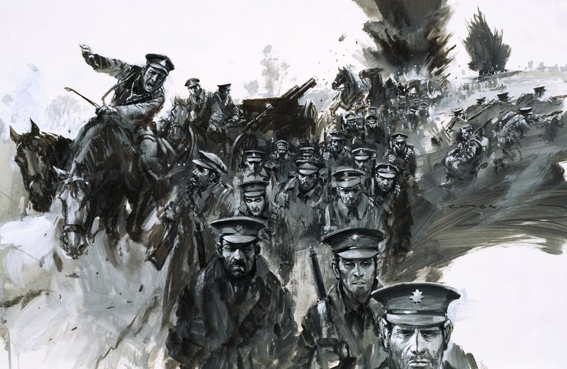 Pod Mons w 1914 r. doszło do serii błędów, które doprowadziły do długiego odwrotu przez Francję autorstwa Graham Coton