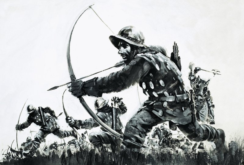 Łucznicy w bitwie pod Bannockburn autorstwa Graham Coton