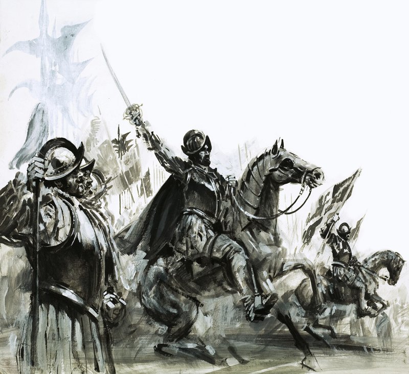 Francisco de Coronado na czele wyprawy do Meksyku autorstwa Graham Coton