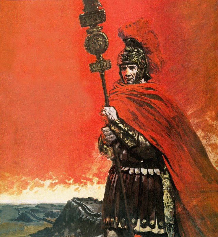 Rzymski legionista przed Wałem Hadriana autorstwa Graham Coton