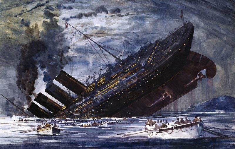 Zatonięcie Titanica autorstwa Graham Coton