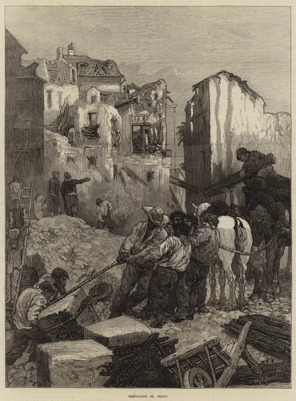 Odbudowa St Cloud autorstwa Guillaume Regamey