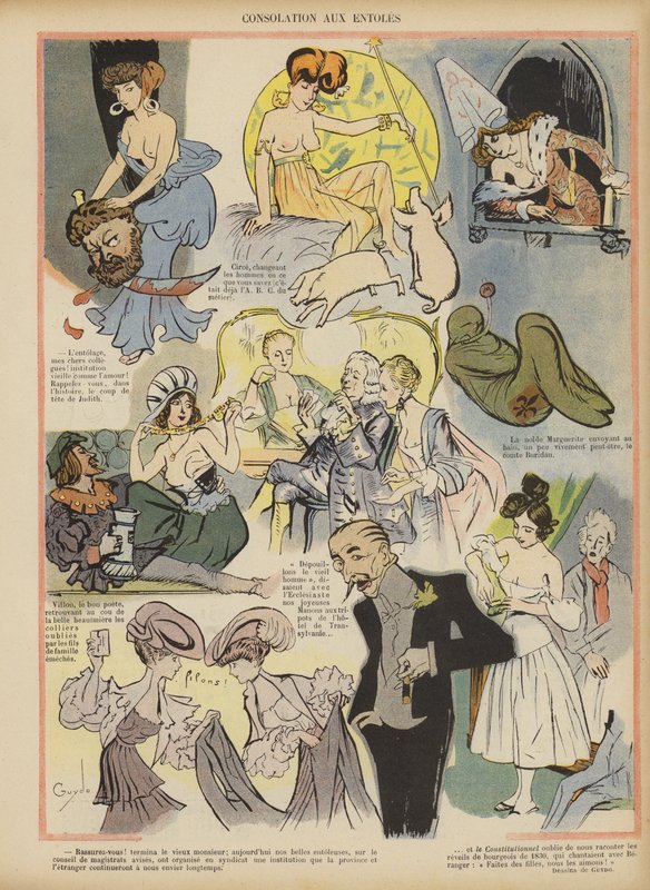 Ilustracja do Le Rire autorstwa Guillaume Le Barrois dOrgeval