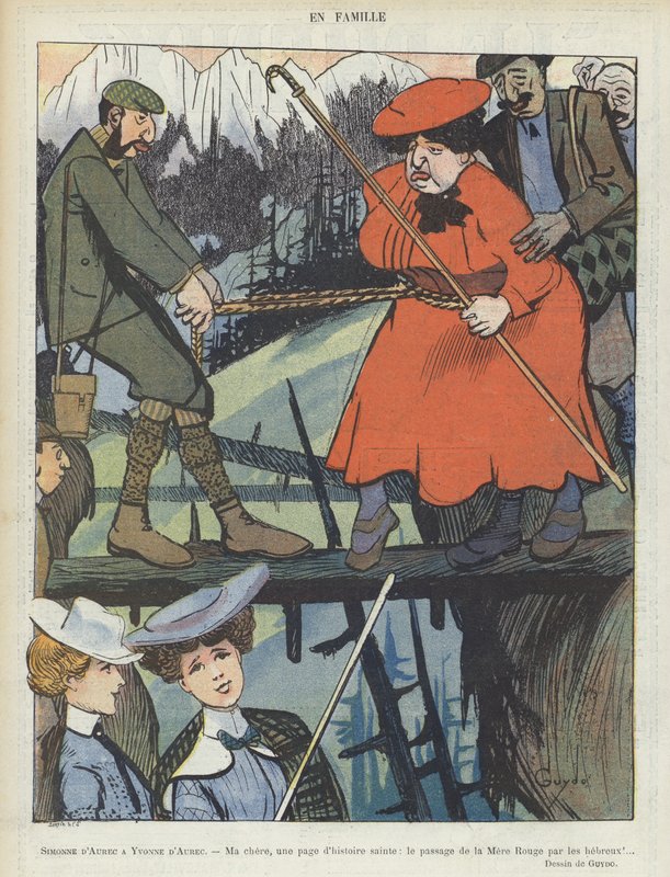 Ilustracja do Le Rire autorstwa Guillaume Le Barrois dOrgeval