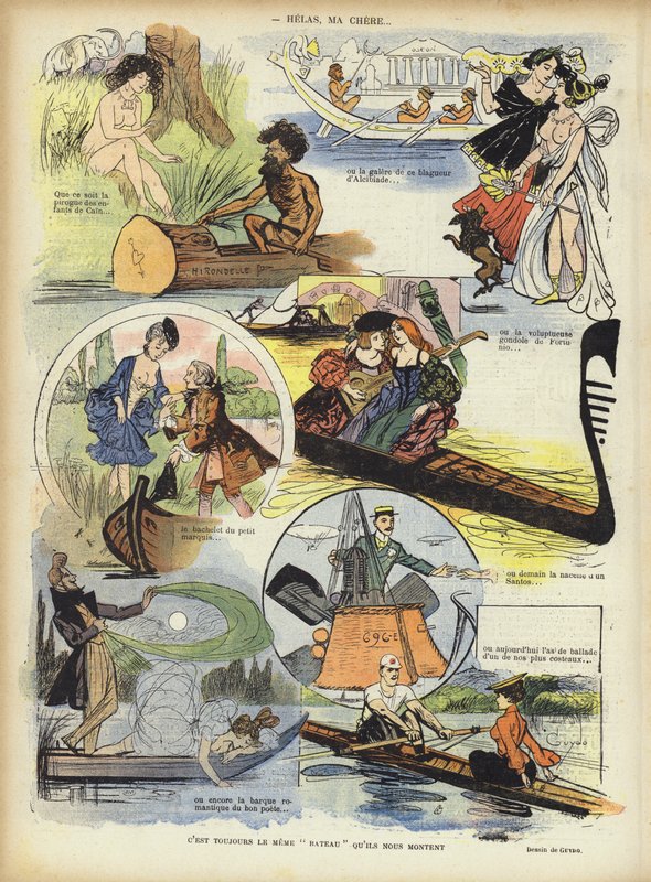 Ilustracja do Le Rire autorstwa Guillaume Le Barrois dOrgeval