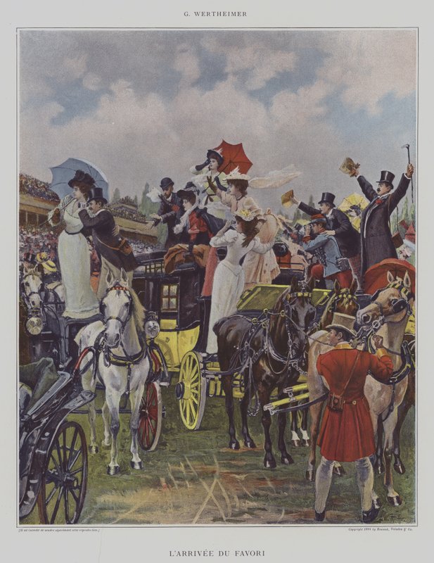 LArrivee du Favori (Przybycie ulubieńca) autorstwa Gustav Wertheimer