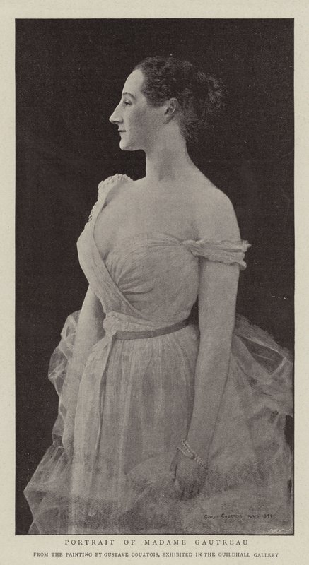Portret Madame Gautreau autorstwa Gustave Claude Etienne Courtois