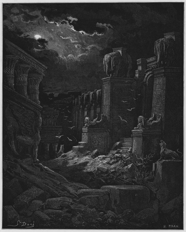 Gustave Dore Biblia: Upadły Babilon autorstwa Gustave Dore