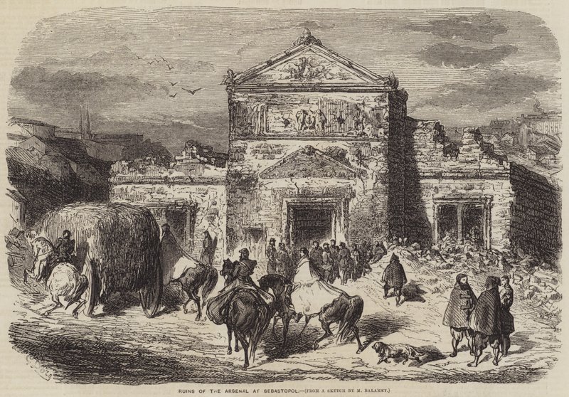 Ruiny Arsenału w Sewastopolu autorstwa Gustave Dore