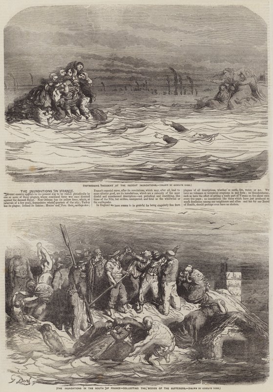 Powodzie we Francji autorstwa Gustave Dore