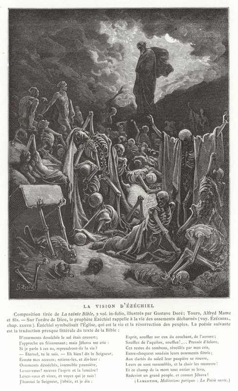 Wizja Ezechiela autorstwa Gustave Dore