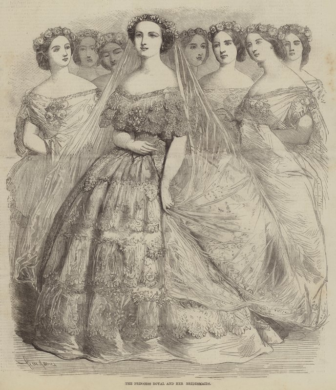 Księżniczka Royal i jej druhny autorstwa Gustave Janet