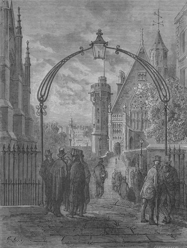 Allee Des Avocats Świątynia-Bar autorstwa Gustave after Dore