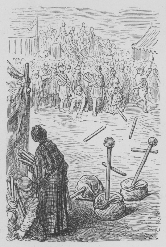 Popularne rozrywki na derbach autorstwa Gustave after Dore