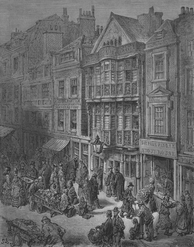 Bishopsgate autorstwa Gustave after Dore